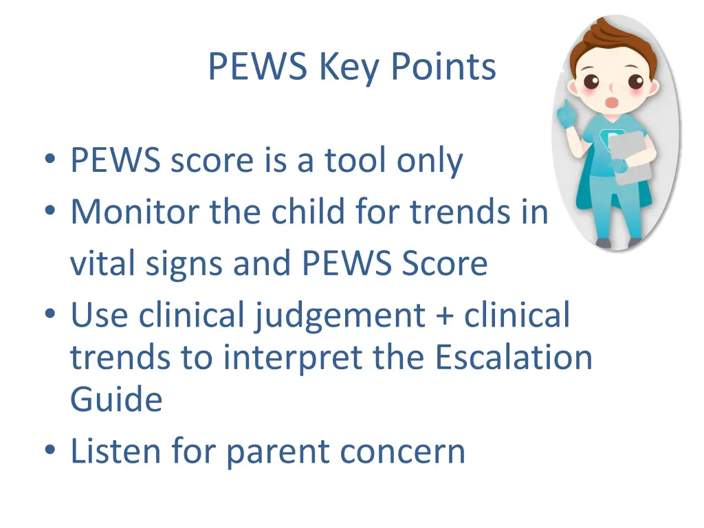 pews key points