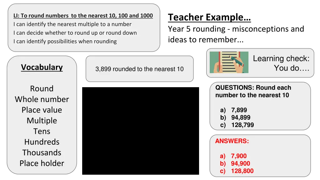 teacher example year 5 rounding misconceptions