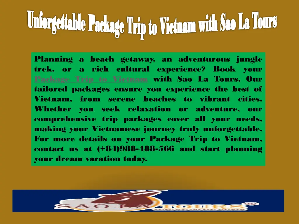 unforgettable package trip to vietnam with 3