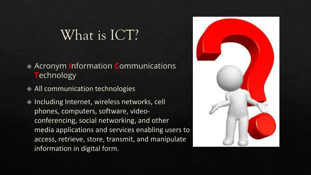 what is ict