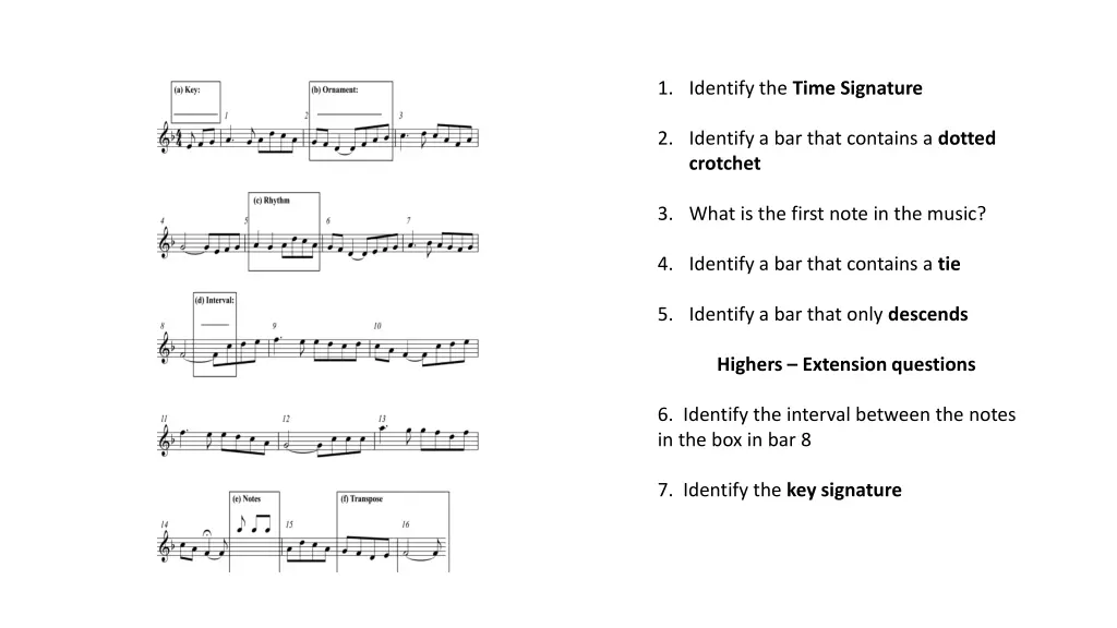 1 identify the time signature 10