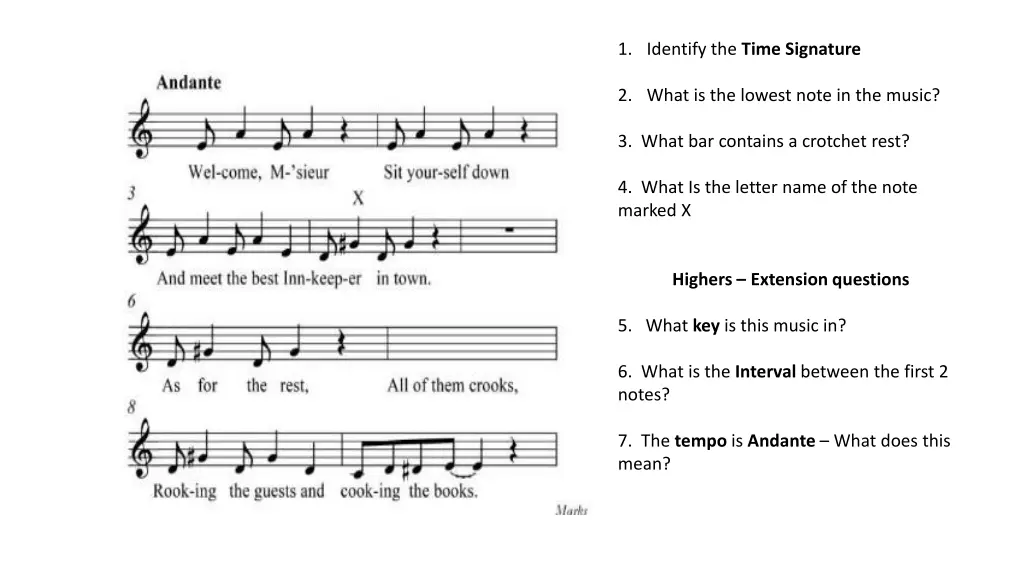 1 identify the time signature 3