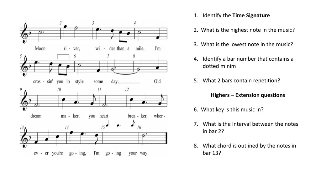 1 identify the time signature 5