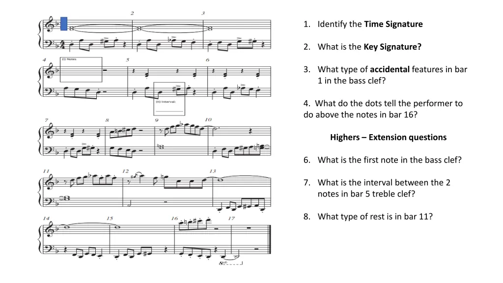 1 identify the time signature 7