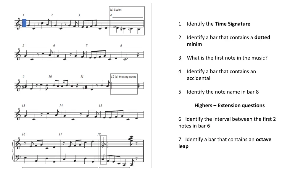 1 identify the time signature 9