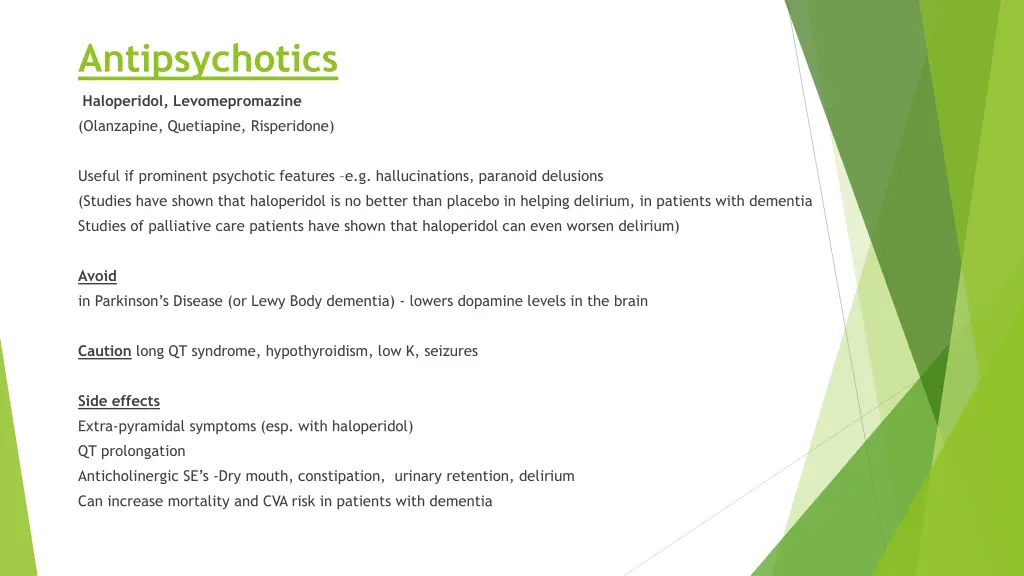 antipsychotics