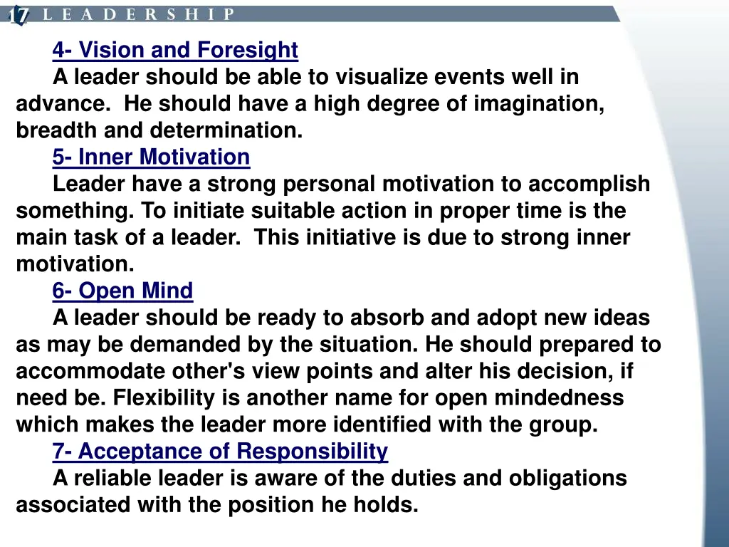 4 vision and foresight a leader should be able