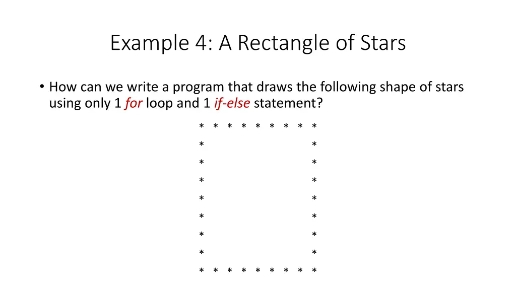 example 4 a rectangle of stars