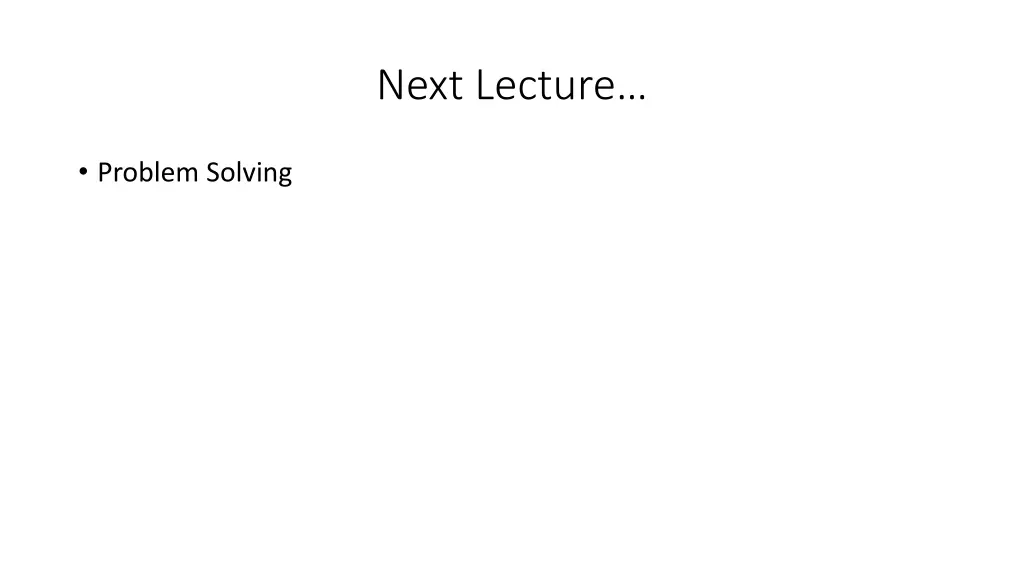 next lecture