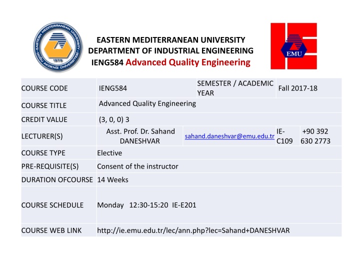 eastern mediterranean university department