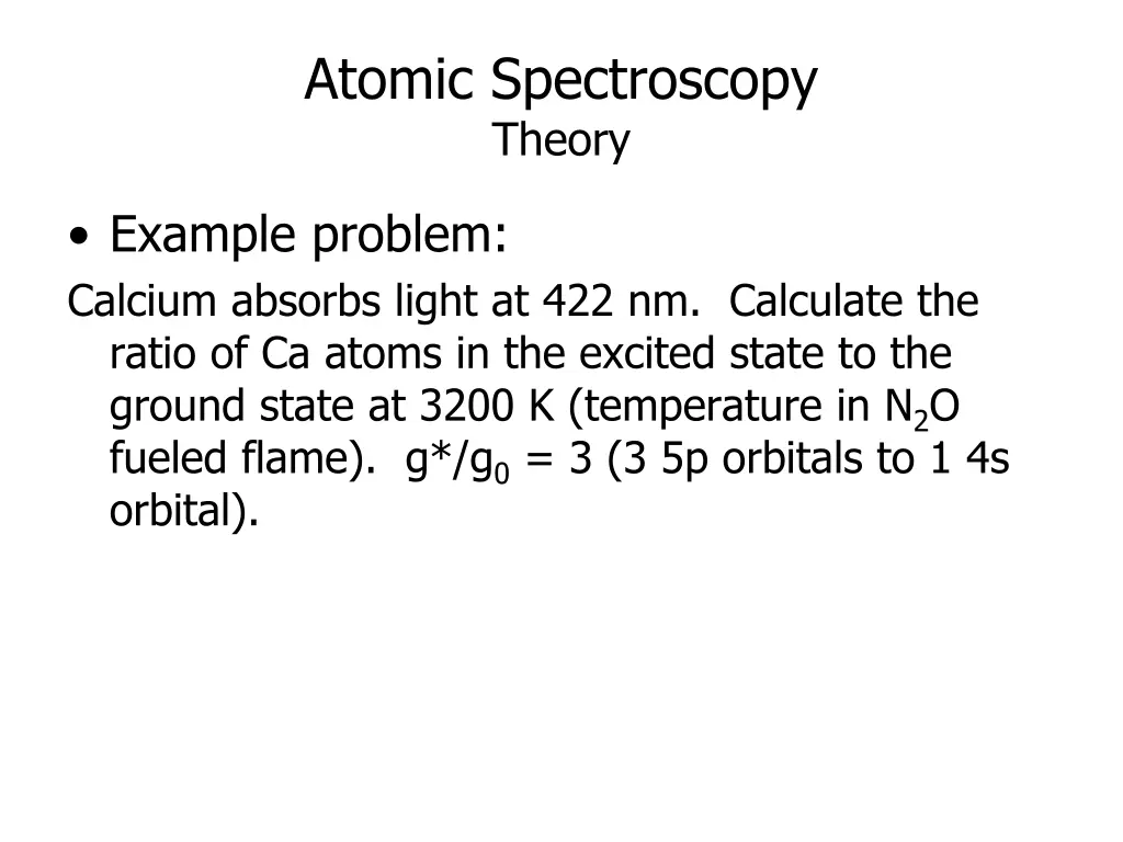 atomic spectroscopy theory