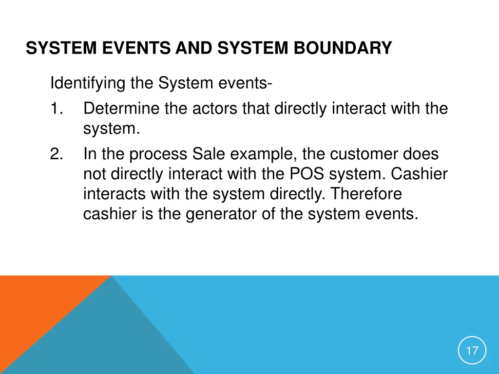 system events and system boundary