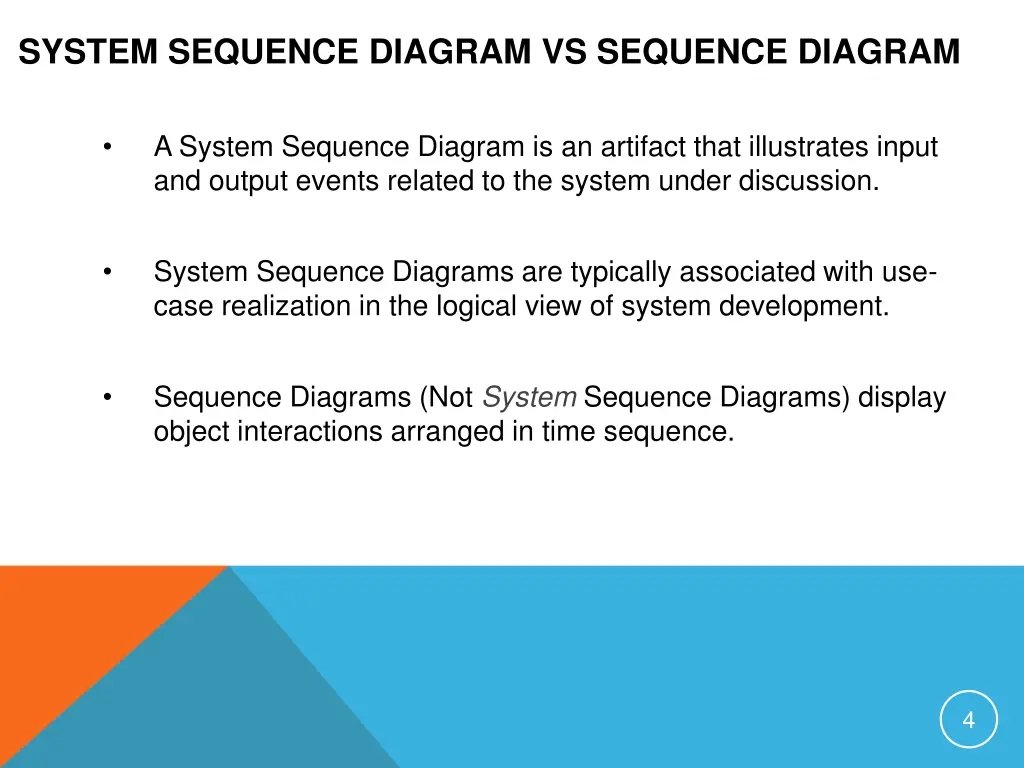 system sequence diagram vs sequence diagram