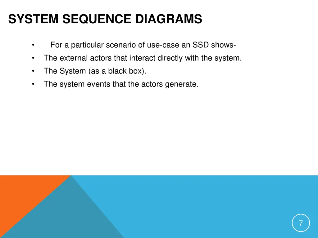 system sequence diagrams