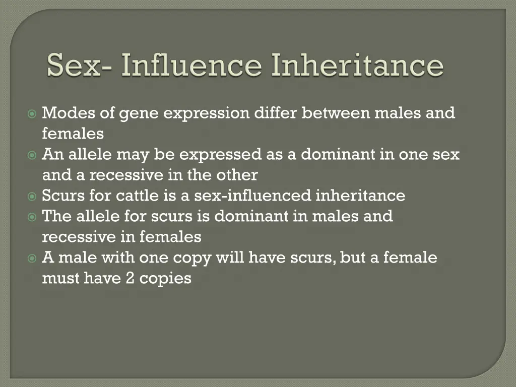 modes of gene expression differ between males