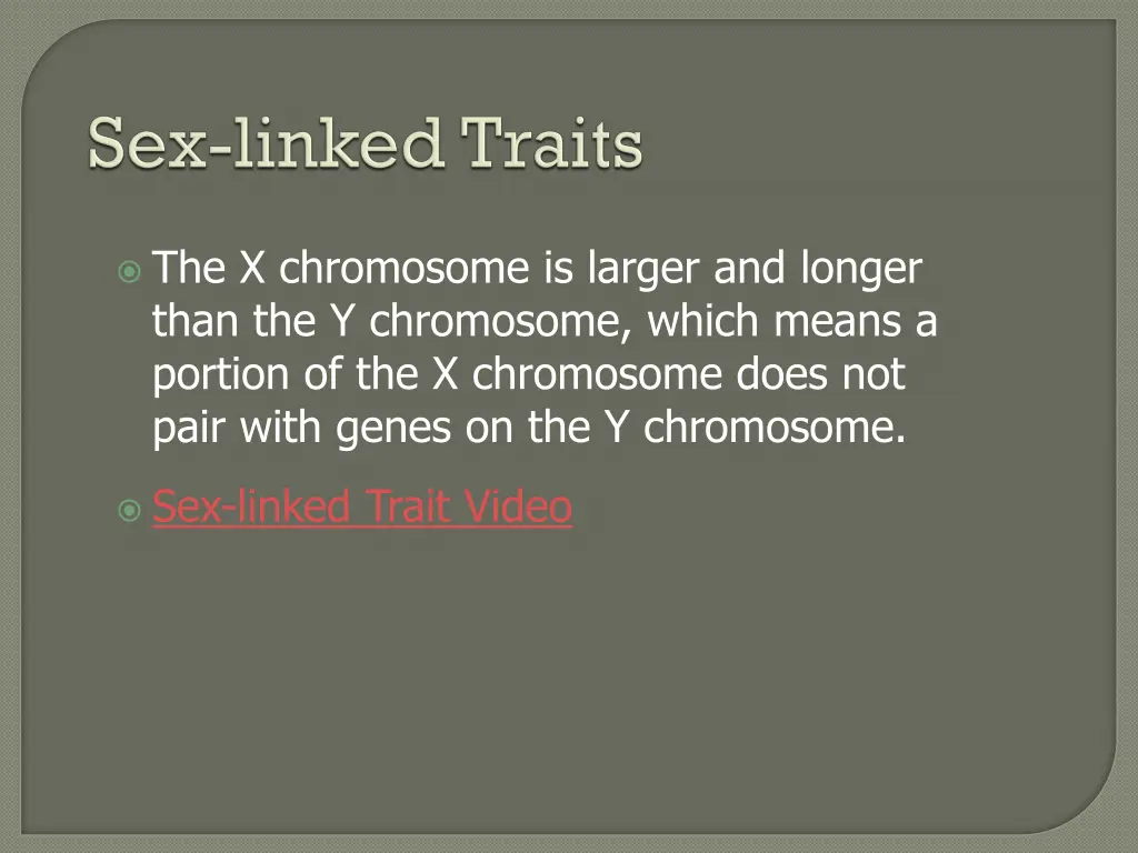 the x chromosome is larger and longer than