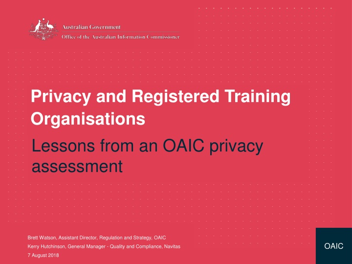 privacy and registered training organisations