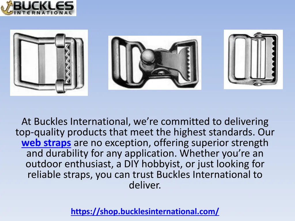 at buckles international we re committed