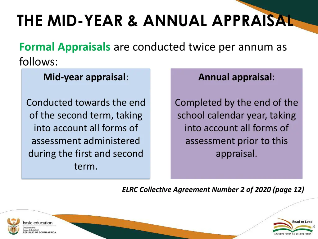 the mid year annual appraisal