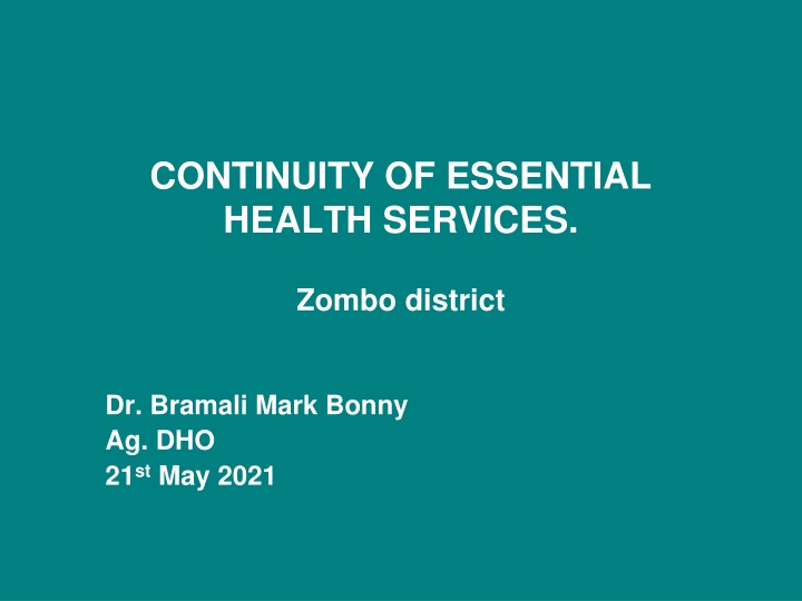 continuity of essential health services