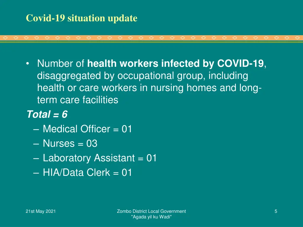 covid 19 situation update 1