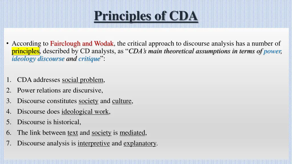 principles of cda 1