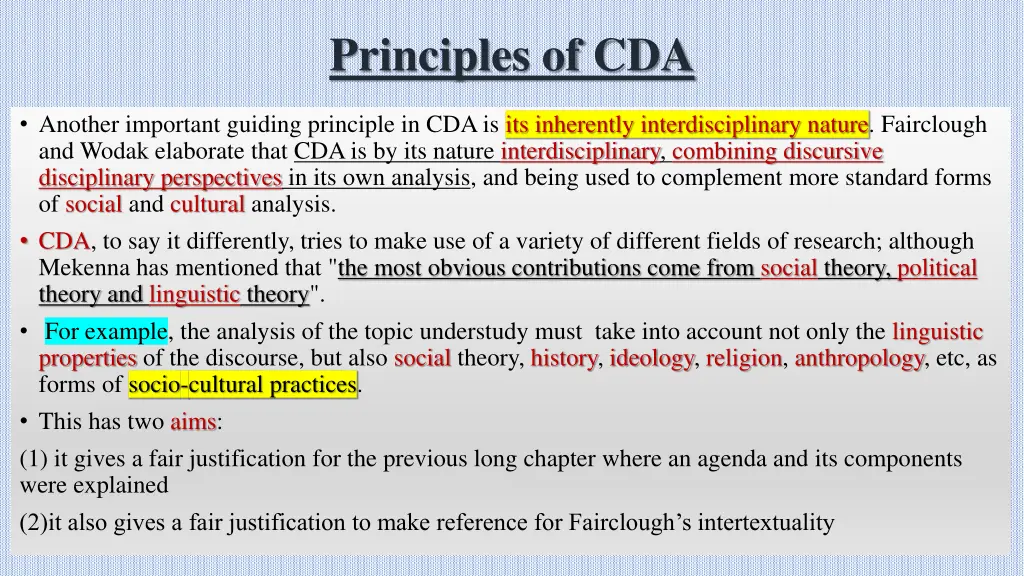 principles of cda 3