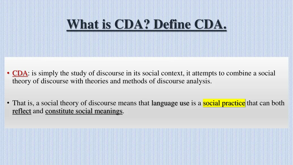 what is cda define cda