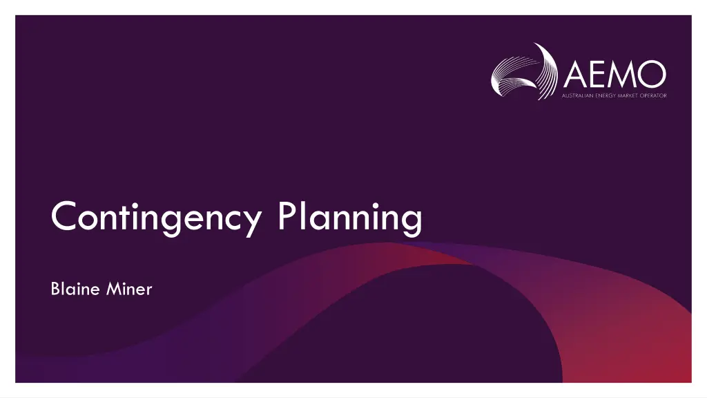 contingency planning