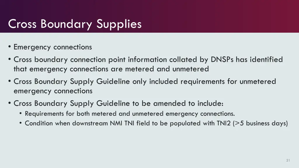 cross boundary supplies 1