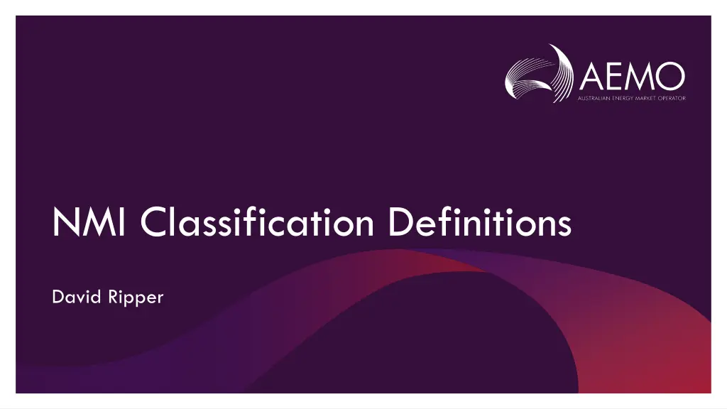 nmi classification definitions