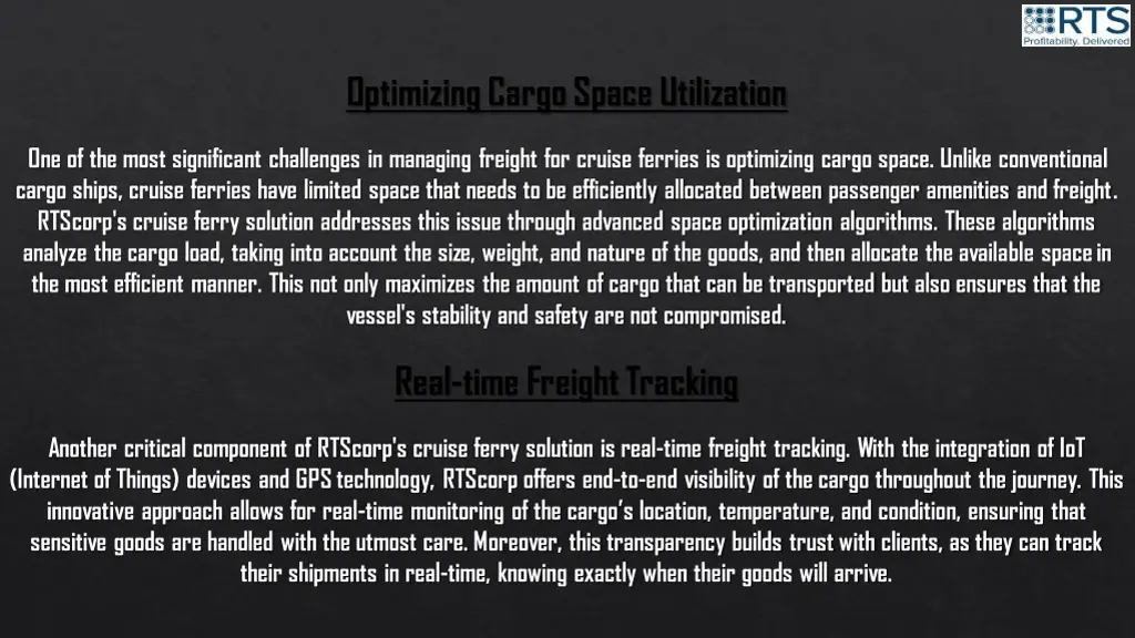 optimizing cargo space utilization