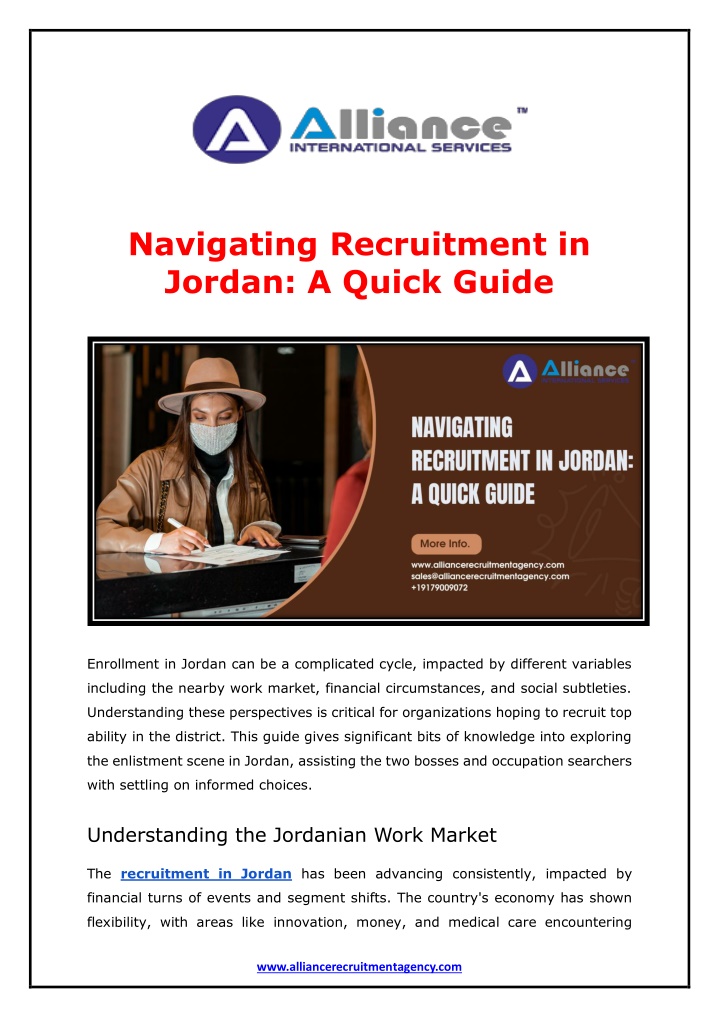 navigating recruitment in jordan a quick guide