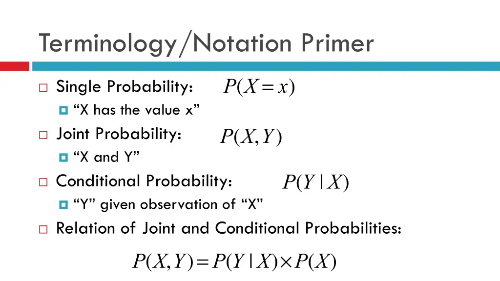 terminology notation primer