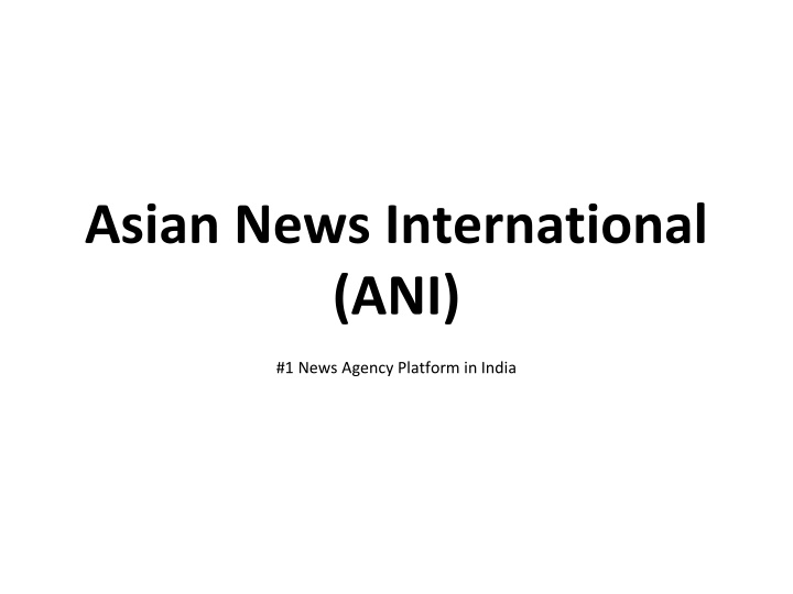 asian news international ani