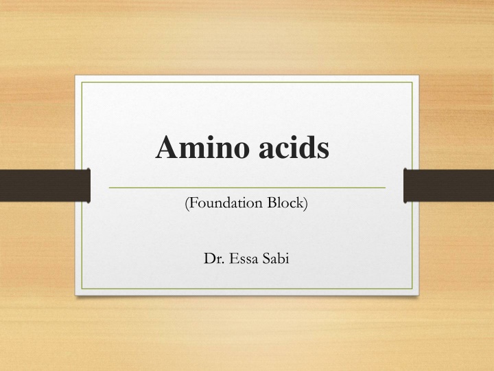 amino acids