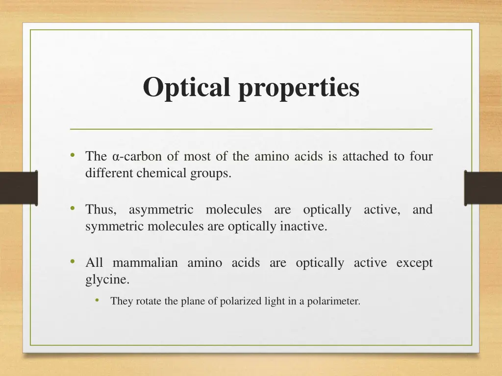 optical properties