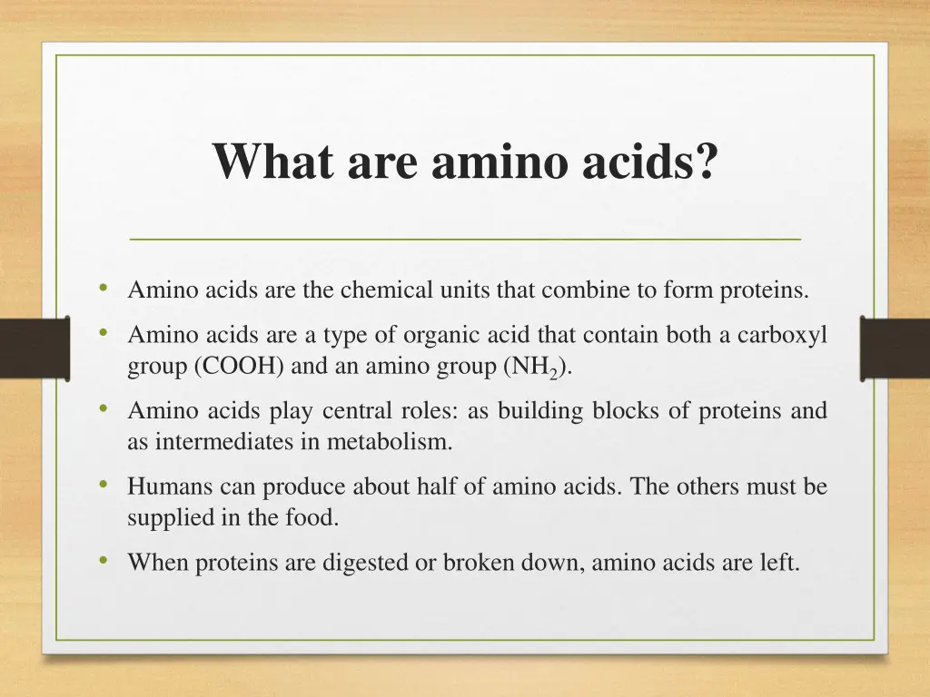 what are amino acids