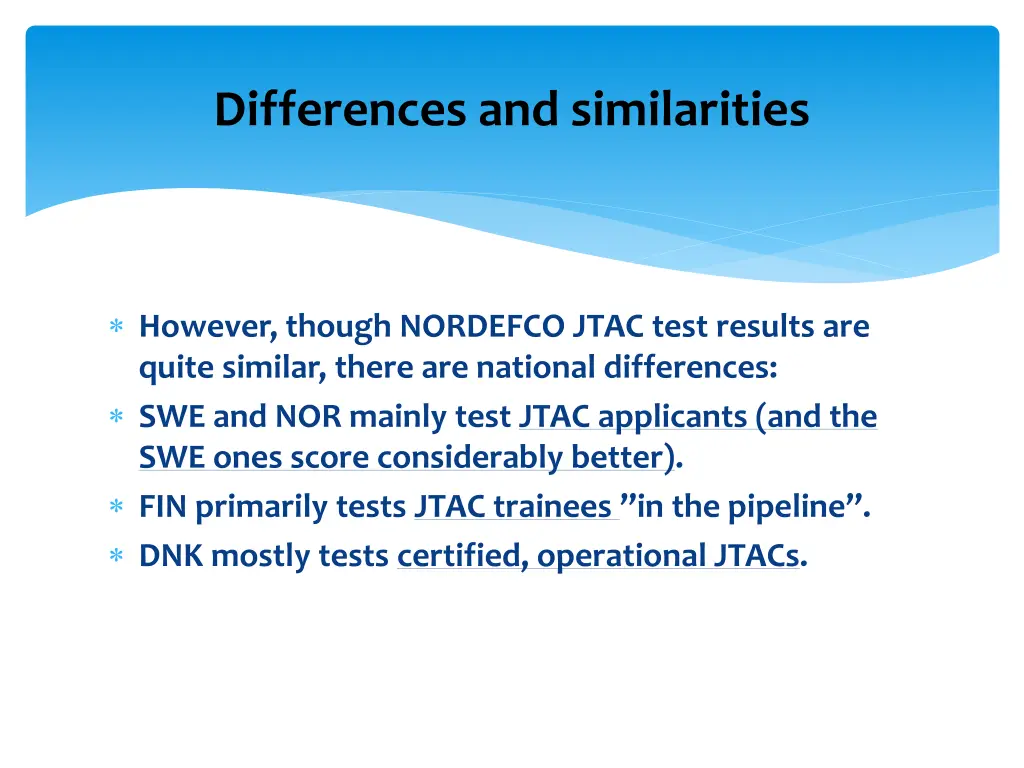 differences and similarities