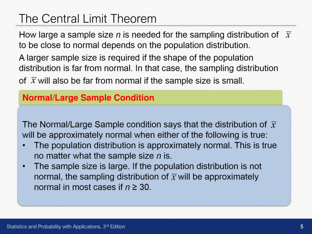 the central limit theorem 2