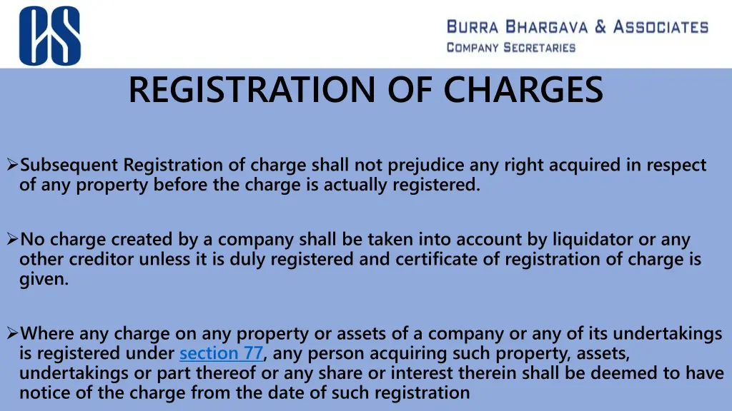 registration of charges 1