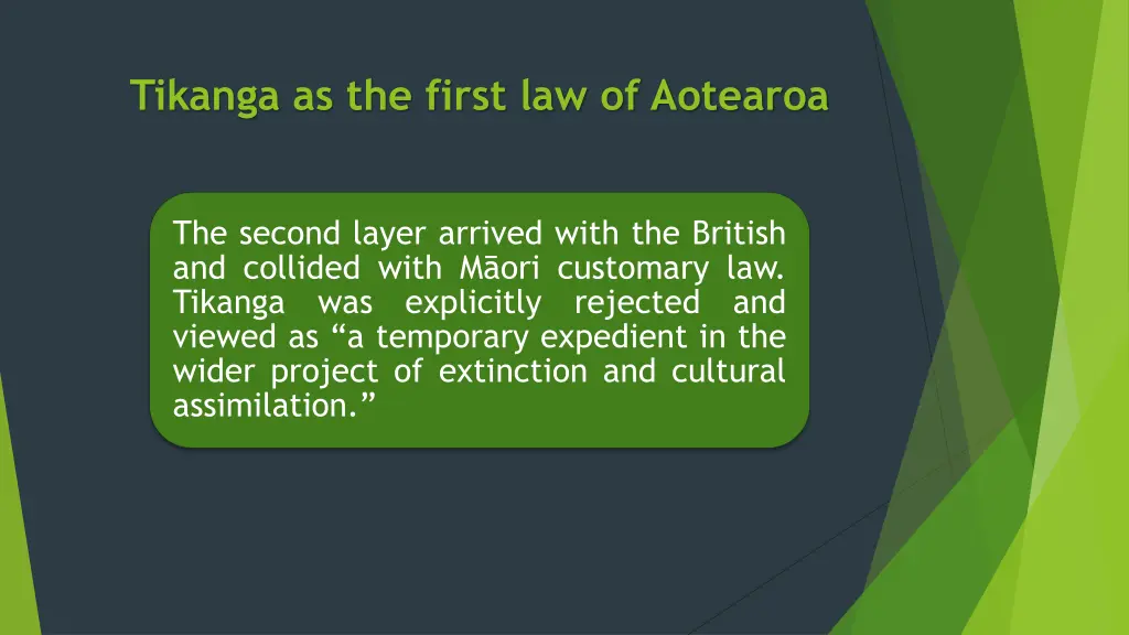 tikanga as the first law of aotearoa