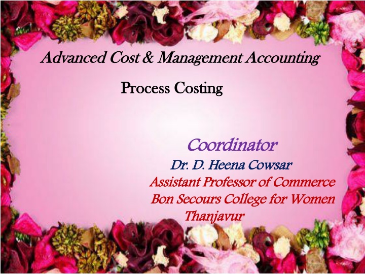 advanced cost management accounting advanced cost