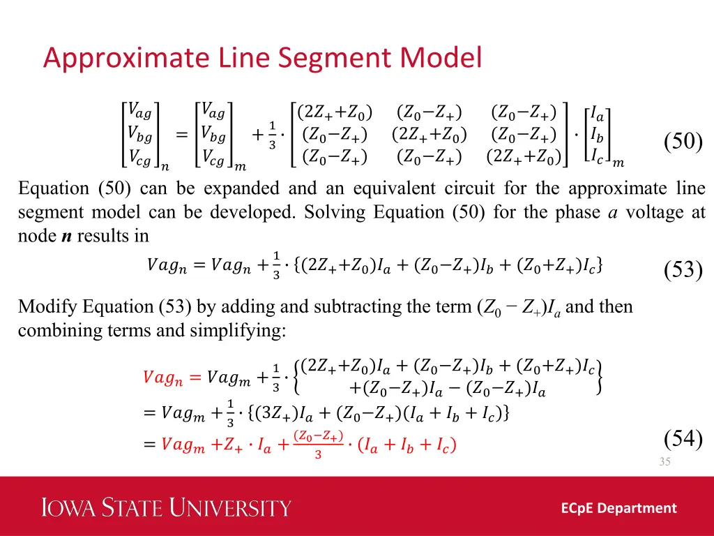 approximate line segment model 1