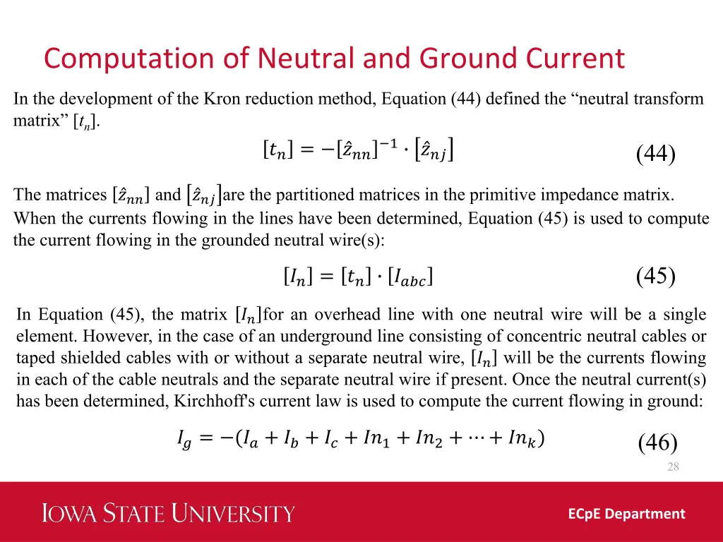 computation of neutral and ground current 1