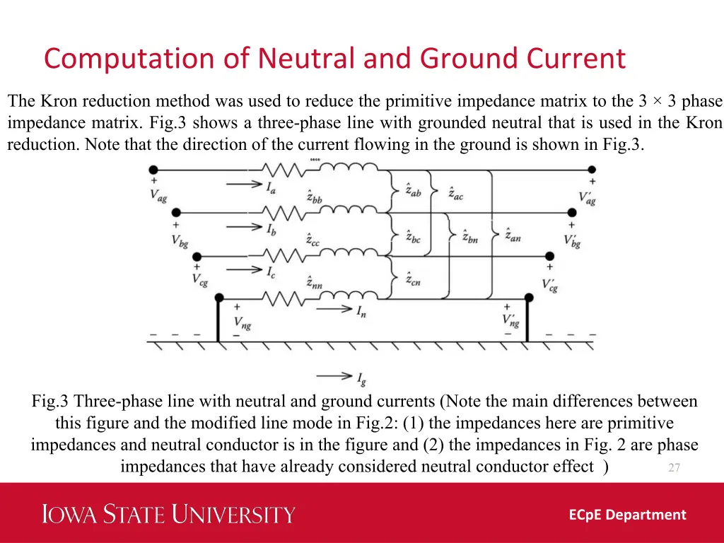 computation of neutral and ground current