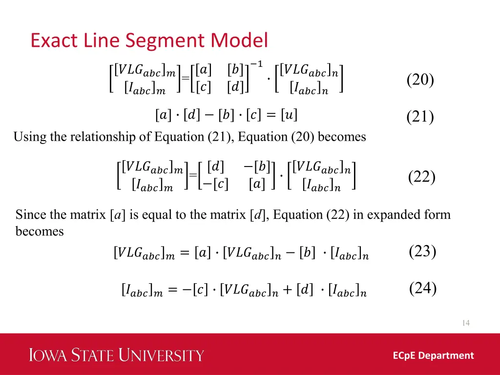 exact line segment model 8