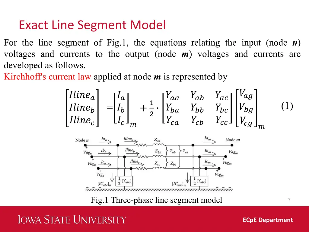 exact line segment model for the line segment