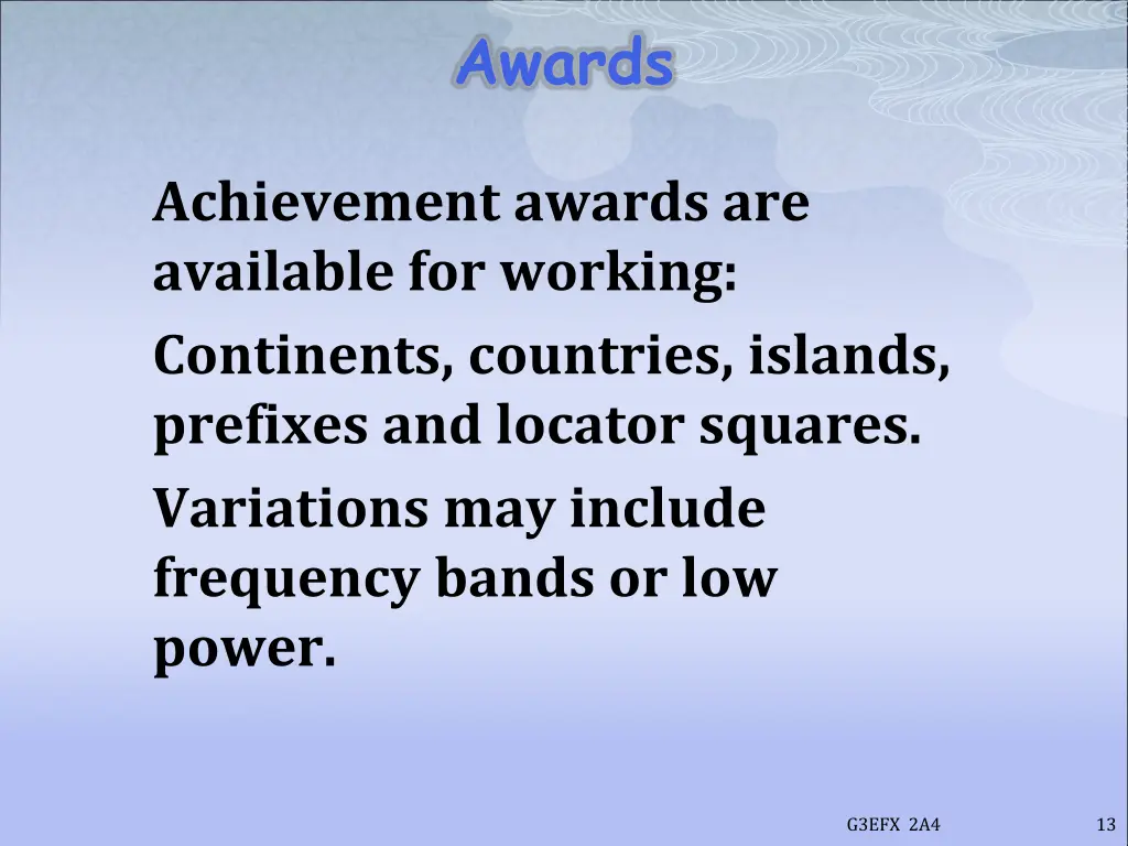 awards