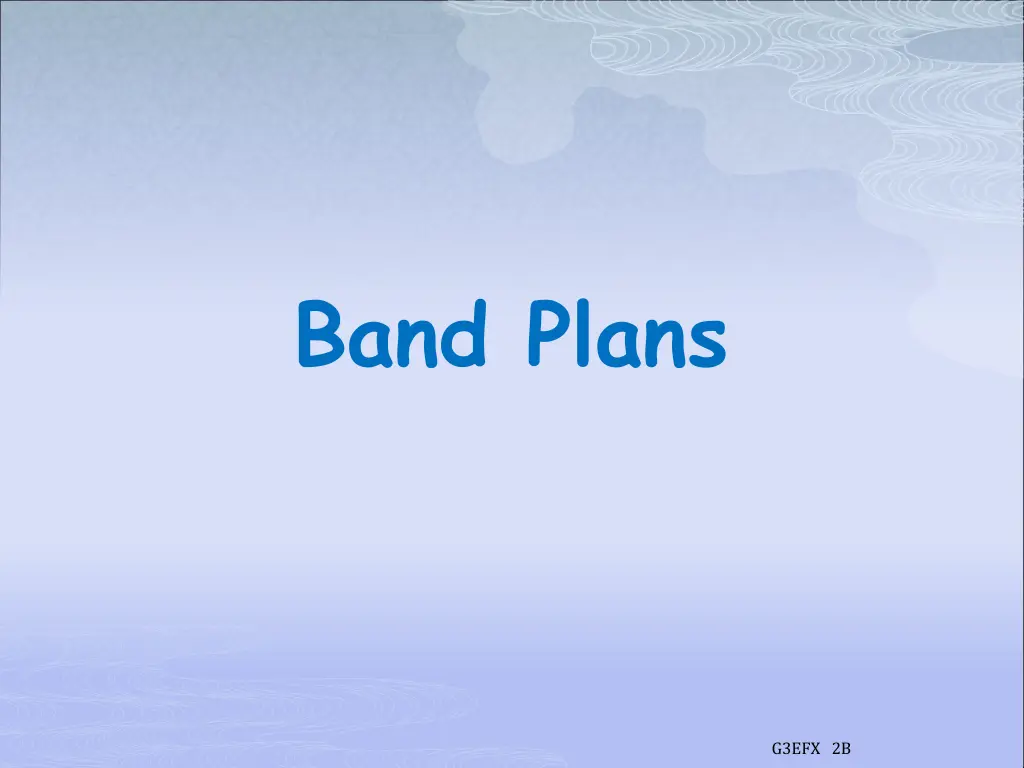 band plans